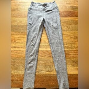 Heather Gray Leggings Size 2 Long | Side pockets